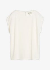 Koszulka oversize z miękkiej mieszanki wiskozy. Białe bluzki damskie bonprix, bez wzorów, z wiskozy, bez kołnierzyka, bez ramiączek. Za 54.99 zł.