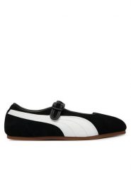Puma Baleriny Puma Tacklette Wns 408550 01 Czarny. Czarne baleriny damskie Puma, bez wzorów, ze skóry, bez obcasa. Za 329.99 zł.