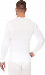 Brubeck LS01120A Koszulka męska z długim rękawem biały XXL. Białe bluzki z długim rękawem męskie Brubeck, m, bez wzorów, bez kołnierzyka. Za 116.81 zł.
