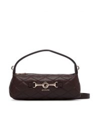 Guess Torebka Frances Mini HWQG22 41720 Brązowy. Brązowe torebki do ręki damskie Guess, z aplikacjami, ze skóry, bez dodatków. Za 494.99 zł.