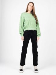 Silvian Heach Sweter | PGA22142MA | Kobieta | Zielony. Zielone swetry damskie Silvian Heach, l, bez wzorów, z dzianiny, bez kołnierzyka, bez ramiączek, krótkie, bez kaptura. W wyprzedaży za 199.00 zł.