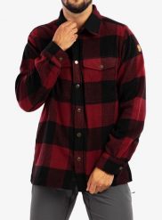 Koszula turystyczna męska Fjallraven Canada Shirt. Czerwone koszule męskie Fjällräven, na lato, m, bez wzorów, z materiału, klasyczne, bez kołnierzyka, bez ramiączek. Za 835.99 zł.