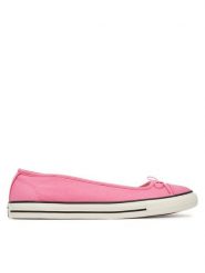 Converse Baleriny Chuck Taylor All Star Dainty Ballerina A16212C Różowy. Czerwone baleriny damskie Converse, bez wzorów, z materiału, retro, bez obcasa. Za 189.99 zł.