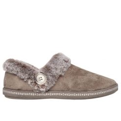 Espadryle damskie Skechers Cozy Campfire. Brązowe espadryle damskie Skechers, bez wzorów, z materiału, bez obcasa, bez zapięcia. Za 174.00 zł.