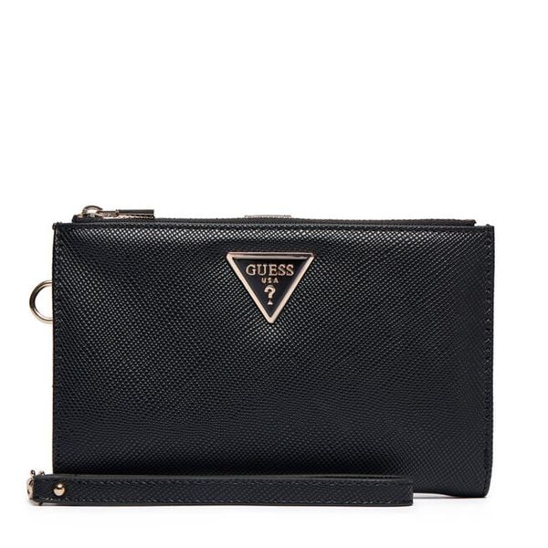 Portfel Guess. Czarne portfele damskie Guess, z aplikacjami. Za 225.99 zł.
