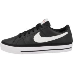 Buty sportowe Casual Damskie Nike Court Legacy Next Nature Czarny. Czarne obuwie sportowe damskie Nike, bez wzorów, z syntetyku, nike court. Za 380.95 zł.