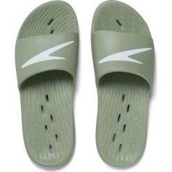 Klapki basenowe męskie Speedo Slides Au. Zielone klapki męskie Speedo, bez wzorów. Za 162.64 zł.