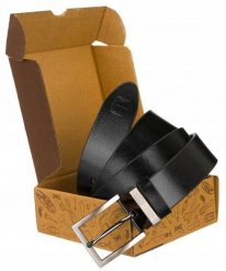 Pasek skórzany Peterson [DH] PTN PS-05M czarny. Czarne paski damskie Peterson, bez wzorów, z jeansu. Za 51.99 zł.