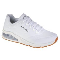 Buty sportowe Sneakersy damskie, Skechers Uno 2 - Air Around You. Białe obuwie sportowe damskie Skechers, bez wzorów, z materiału, trekkingowe. Za 426.00 zł.