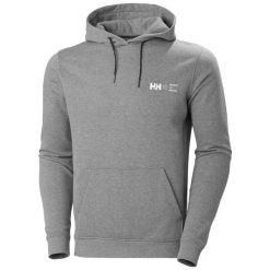 Bawełniana bluza z kapturem Helly Hansen F2F. Szare bluzy męskie Helly Hansen, l, bez wzorów, z bawełny, z kapturem. Za 308.50 zł.
