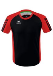 Koszulka Erima Six Wings. Czarne koszulki sportowe męskie Erima, s, bez wzorów, z materiału, bez kołnierzyka, bez ramiączek, do piłki nożnej. Za 124.00 zł.
