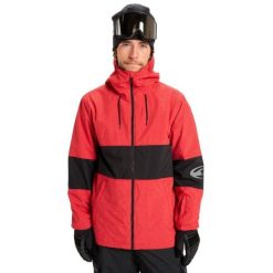 Kurtka do sportów zimowych techniczna dla Mężczyzn HIGH IN THE HOOD. Czerwone kurtki sportowe męskie Quiksilver, m, bez wzorów, z materiału, narciarskie. Za 767.75 zł.