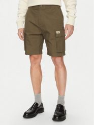 Calvin Klein Jeans Szorty materiałowe J30J327376 Khaki Regular Fit. Brązowe szorty męskie Calvin Klein Jeans, m, bez wzorów, z bawełny. Za 219.99 zł.