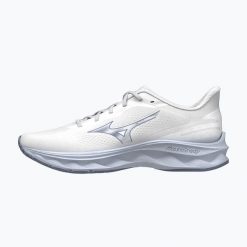 Buty do biegania damskie Mizuno Wave Serene 2. Białe obuwie sportowe damskie Mizuno, bez wzorów, z materiału, do biegania, mizuno wave. Za 419.99 zł.