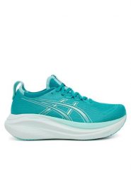 Asics Buty do biegania Gel-Nimbus 27 1012B753 Turkusowy. Niebieskie obuwie sportowe damskie Asics, bez wzorów, z materiału, do biegania. Za 719.99 zł.