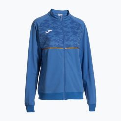 Bluza do biegania damska Joma Record III Full Zip. Niebieskie bluzy sportowe damskie Joma, l, bez wzorów, bez kaptura, do biegania. Za 139.99 zł.