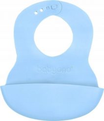 BABY ONO 835/05 BŁĘKITNY MIĘKKI ŚLINIAK Z KIESZONKĄ I REGULOWANYM ZAPIĘCIEM. Niebieskie śliniaki dla dzieci Babyono, bez wzorów. Za 16.05 zł.