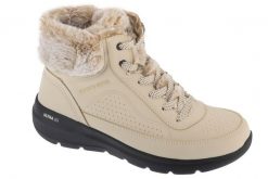 Buty zimowe damskie, Glacial Ultra - Mountain Muse. Brązowe obuwie sportowe damskie Skechers, bez wzorów, z materiału. Za 339.99 zł.