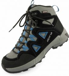 Męskie buty trekkingowe Alpina Tracker Mid Blue. Niebieskie trekkingi męskie Alpina, trekkingowe. Za 429.99 zł.