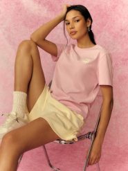 4F T-shirt relaxed z nadrukiem damski - różowy XXL. Czerwone t-shirty damskie 4f, xxl, bez wzorów, z bawełny, bez kołnierzyka. Za 69.99 zł.