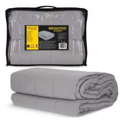 Kołdra obciążeniowa antystresowa 4FIZJO 6,8 kg. Szare kocyki dla dzieci 4FIZJO. Za 124.99 zł.