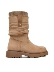 DeeZee Kozaki CEO-CS6587-03 Brązowy. Brązowe buty zimowe dziewczęce DeeZee, bez wzorów, z materiału, bez zapięcia. Za 169.99 zł.