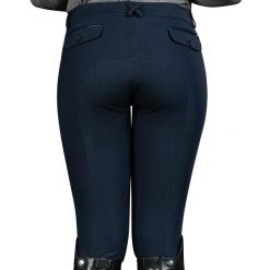 Damskie spodnie do jazdy konnej Privilège Equitation Parence. Niebieskie spodnie materiałowe damskie PRIVILÈGE EQUITATION, bez wzorów, z materiału. Za 412.50 zł.