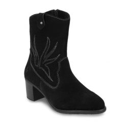 Botki Rieker. Czarne botki męskie Rieker, bez wzorów, bez zapięcia. Za 439.99 zł.