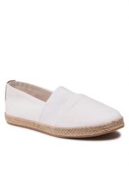 Jenny Fairy Espadryle WS21181-03 Biały. Białe espadryle damskie Jenny Fairy, bez wzorów, z materiału, bez obcasa, bez zapięcia. Za 89.99 zł.