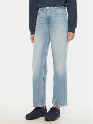 Tommy Jeans Jeansy Layla DW0DW19581 Niebieski Straight Fit. Niebieskie jeansy damskie Tommy Jeans. Za 259.99 zł.