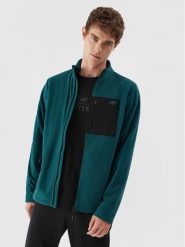 4F Polar 4FAW23TFLEM123 Turkusowy Regular Fit. Niebieskie bluzy męskie 4f, l, bez wzorów, z polaru, bez kaptura. Za 119.99 zł.