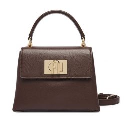 Torebka Furla. Brązowe torebki do ręki damskie Furla, bez wzorów, bez dodatków. Za 1,779.00 zł.