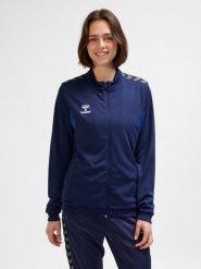 Damska bluza dresowa Hummel Authentic Pl. Niebieskie bluzy damskie Hummel, s, bez wzorów, z dresówki, bez kaptura. Za 212.45 zł.