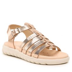 Sandały Geox. Żółte sandały dziewczęce Geox, bez zapięcia. Za 189.99 zł.
