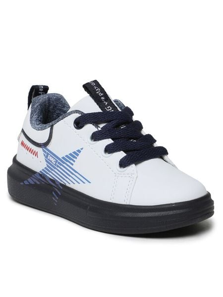 Primigi Sneakersy 3964800 Biały. Białe buty sportowe chłopięce Primigi, bez wzorów, ze skóry, bez zapięcia. Za 119.99 zł.