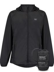 Mac in a Sac - Płaszcz przeciwdeszczowy - Czarny. Czarne płaszcze damskie Mac In A Sac, na zimę, l, bez wzorów, z materiału, klasyczne, długie, z kapturem. Za 300.50 zł.