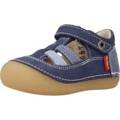 Sandały KICKERS SUSHY Niebieski. Niebieskie sandały męskie Kickers, ze skóry, bez zapięcia. Za 171.99 zł.