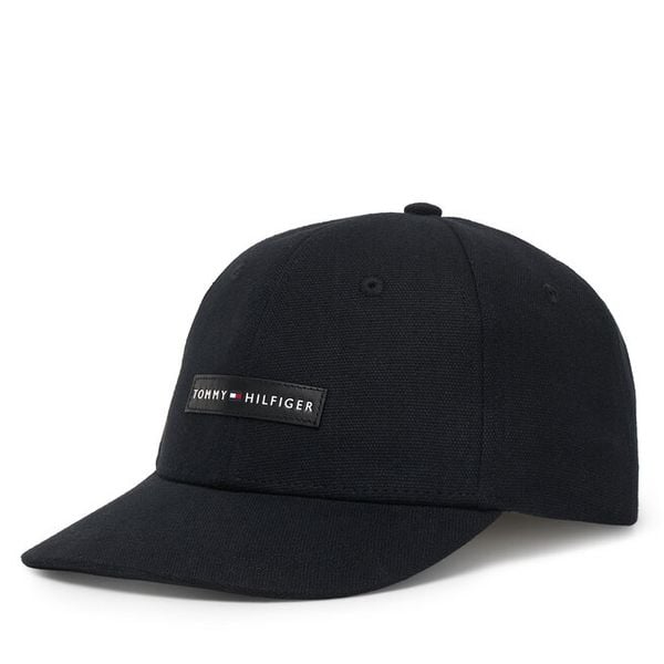 Czapka z daszkiem Tommy Hilfiger. Czarne czapki i kapelusze męskie Tommy Hilfiger, bez wzorów. Za 123.99 zł.