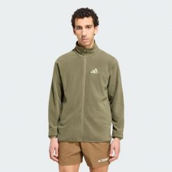 Bluza polarowa z suwakiem na całej długości Terrex Multi Essentials. Brązowe bluzy męskie Adidas, l, bez wzorów, z materiału, bez kaptura. Za 219.00 zł.