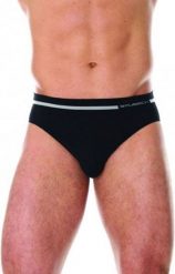 Brubeck Slipy męskie COMFORT WOOL BE10050 czarne r. XL. Czarne bokserki męskie Brubeck, m, bez wzorów. Za 98.14 zł.