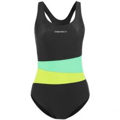 Damski Jednoczęściowy Kostium Kąpielowy Lola. Czarne kostiumy jednoczęściowe damskie CROWELL, s, bez wzorów, z elastanu, do pływania. Za 158.99 zł.