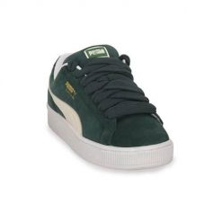 Buty do chodzenia damskie Puma Suede Xl. Zielone obuwie sportowe damskie Puma, bez wzorów, z materiału, trekkingowe, Puma Suede. Za 414.00 zł.