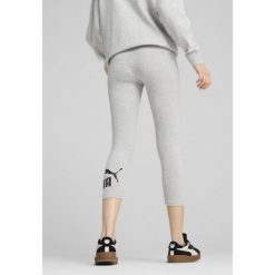 Damskie legginsy 3/4 z małym logo No. 1 ESS PUMA Light Gray Heather. Szare legginsy damskie Puma, l, bez wzorów, z gumy, trekkingowe. W wyprzedaży za 94.00 zł.