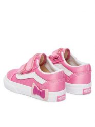 Vans Sneakersy Old Skool V Bow VN000E9WFRQ1 Różowy. Czerwone buty sportowe dziewczęce Vans, bez wzorów, z materiału, bez zapięcia. Za 239.99 zł.