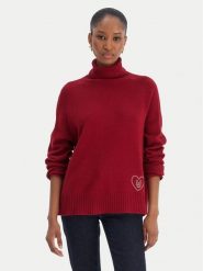 Liu Jo Golf MF5445 MS76L Czerwony Regular Fit. Czerwone swetry damskie Liu Jo, l, bez wzorów, z wiskozy, bez kołnierzyka, bez ramiączek, bez kaptura. Za 769.99 zł.