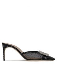 MALONE SOULIERS Klapki Mona 70-19 Czarny. Czarne klapki damskie MALONE SOULIERS, bez wzorów, z materiału, bez obcasa. Za 2,149.00 zł.
