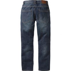 Dżinsy bonprix ciemnoniebieski "used". Spodnie materiałowe męskie bonprix. Za 59.99 zł.
