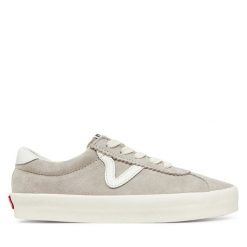 Tenisówki Vans. Szare trampki i tenisówki damskie Vans, bez wzorów, sportowe, bez zapięcia. Za 239.99 zł.