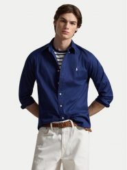 Polo Ralph Lauren Koszula 710B20512006 Granatowy Custom Fit. Niebieskie koszule męskie Polo Ralph Lauren, l, bez wzorów, z bawełny, bez kołnierzyka, bez ramiączek. Za 689.99 zł.