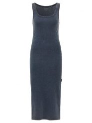 Mustang Sukienka codzienna Mona 1016535 Granatowy Slim Fit. Niebieskie sukienki damskie Mustang, na co dzień, xxs, bez wzorów, z bawełny, bez kołnierzyka, bez ramiączek, proste. Za 129.99 zł.